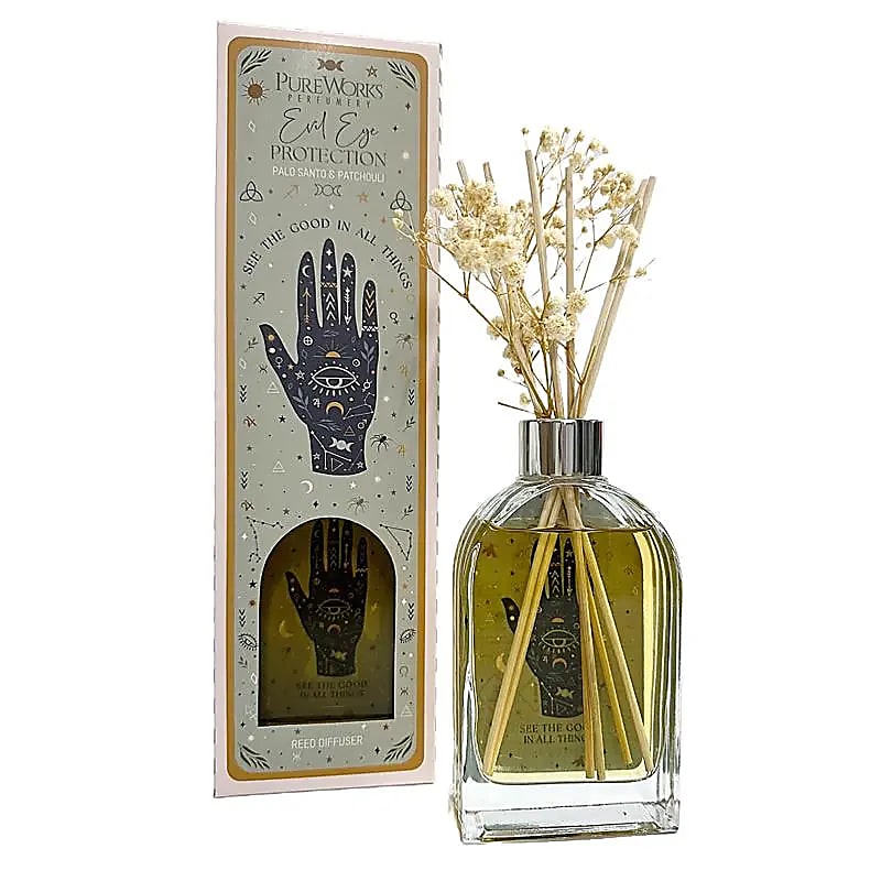 Celestial Magic botanische diffuser Evil Eye Protection - Palo Santo & Patchouli 150 ml