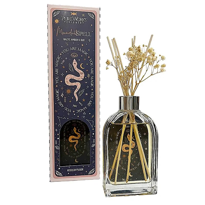 Celestial Magic botanische diffuser Moondust Spell - Baltic Amber & Oud 150 ml