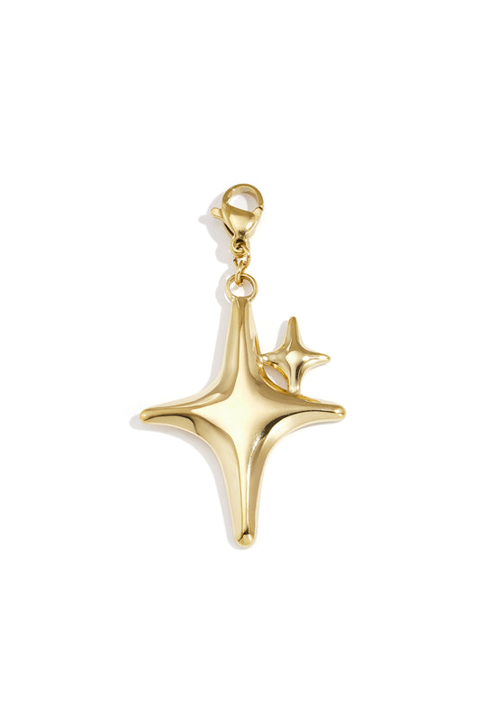 Stainless Steel Sieraden bedel glans sterretje letter DIY