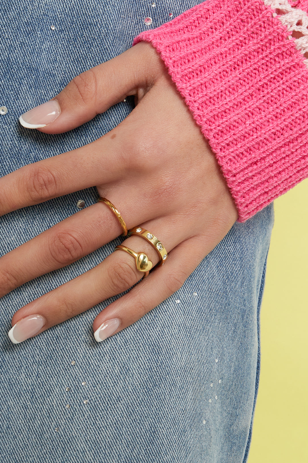 Stainless Steel  Ring met hart