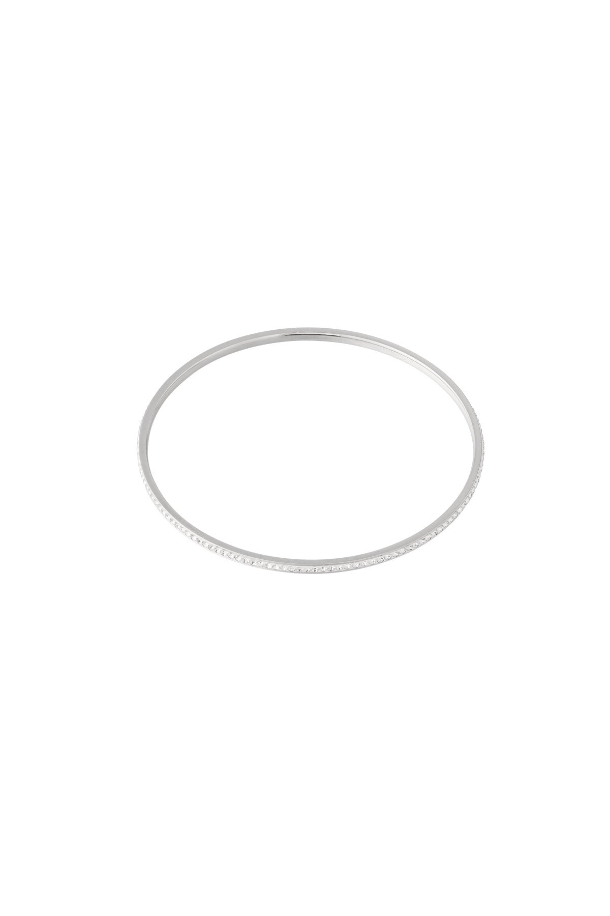 HZ Bangle Starlight Zilverkleurige armband met strass