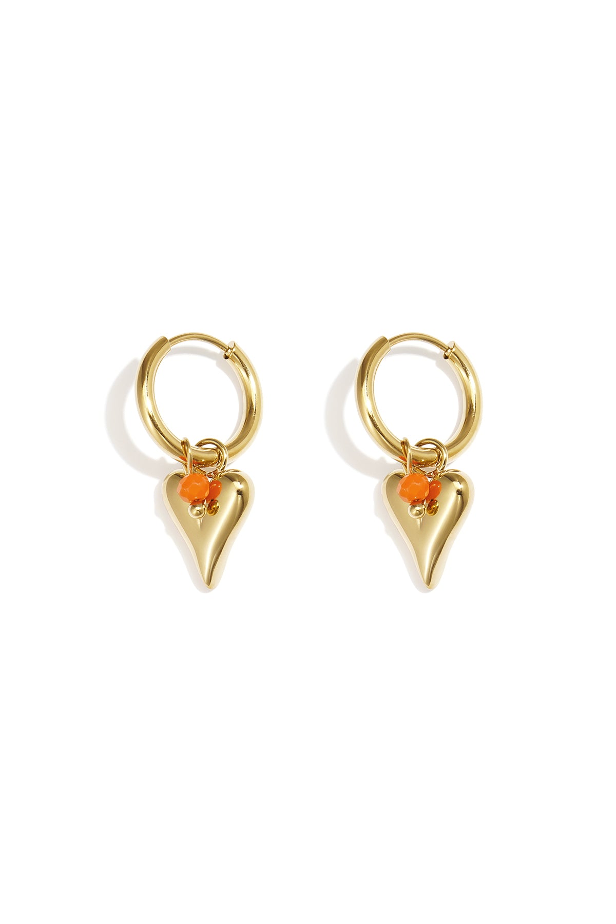 Stainless Steel vivid heart oorbellen