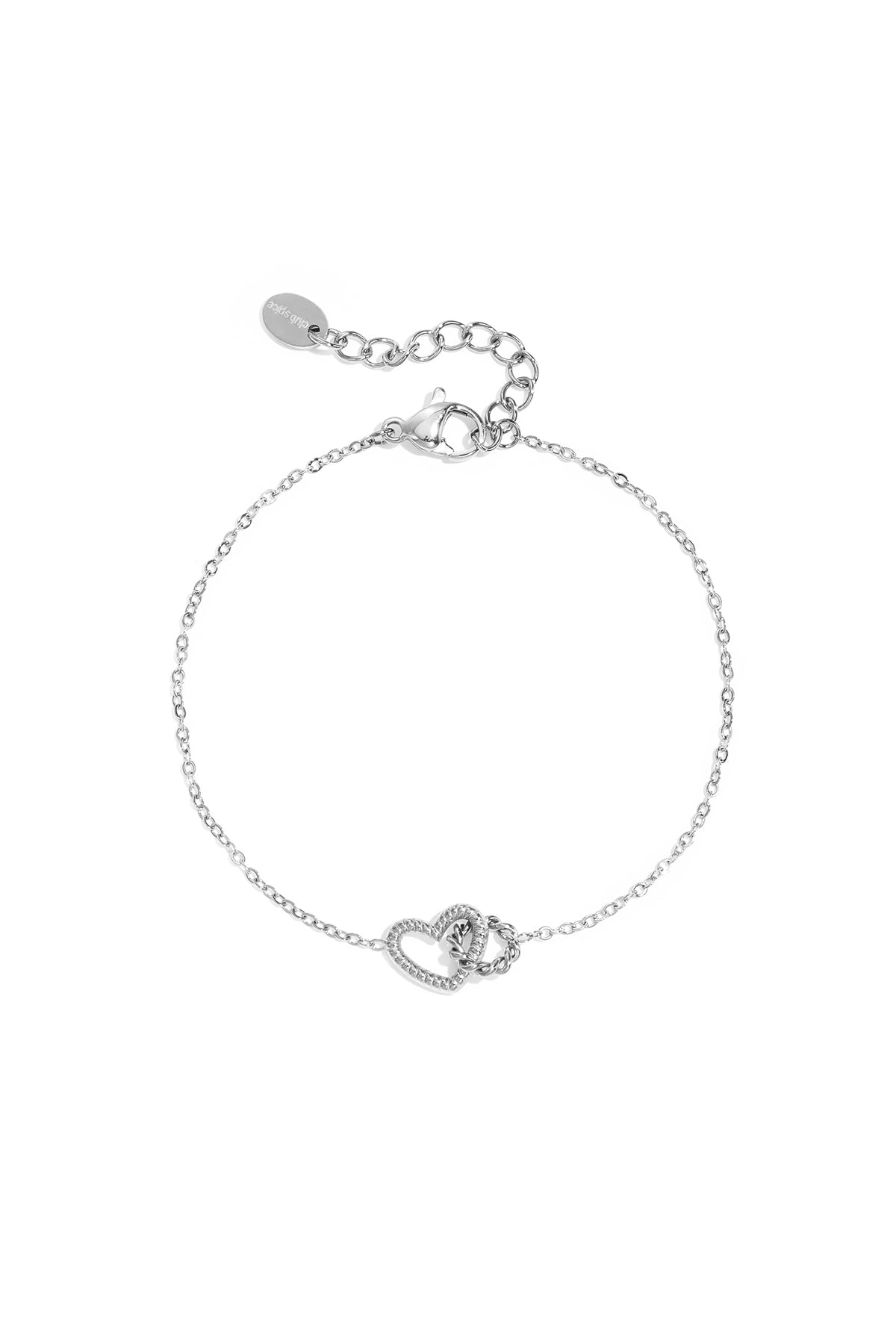 Armband met Verstrengelde Hartjes