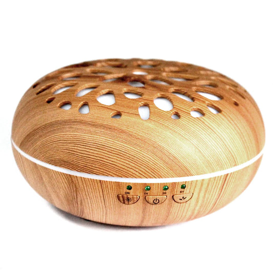 Oslo Diffuser – Pebble Design 7-Color LED & USB Timer (400ml, 16.5x9.5cm)