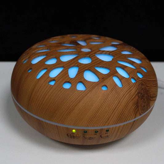 Oslo Diffuser – Pebble Design 7-Color LED & USB Timer (400ml, 16.5x9.5cm)