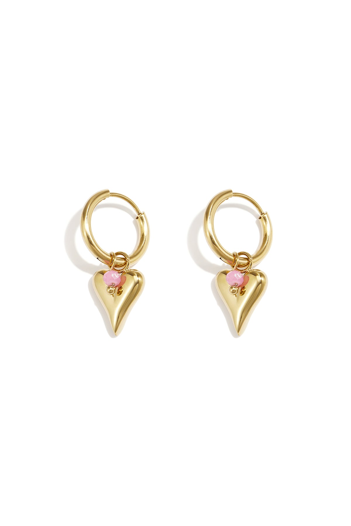 Stainless Steel vivid heart oorbellen
