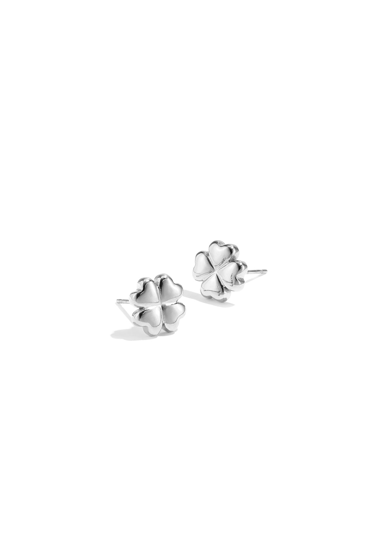 Stainless Steel Minimalistische oorknopjes klavertje