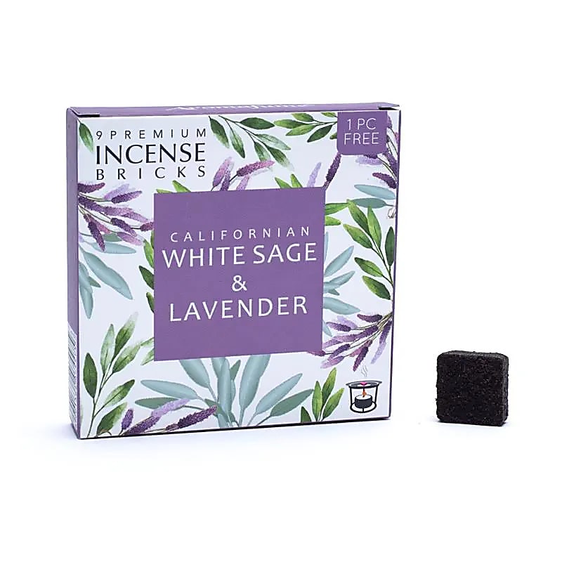 Wierookblokjes witte salie & lavendel