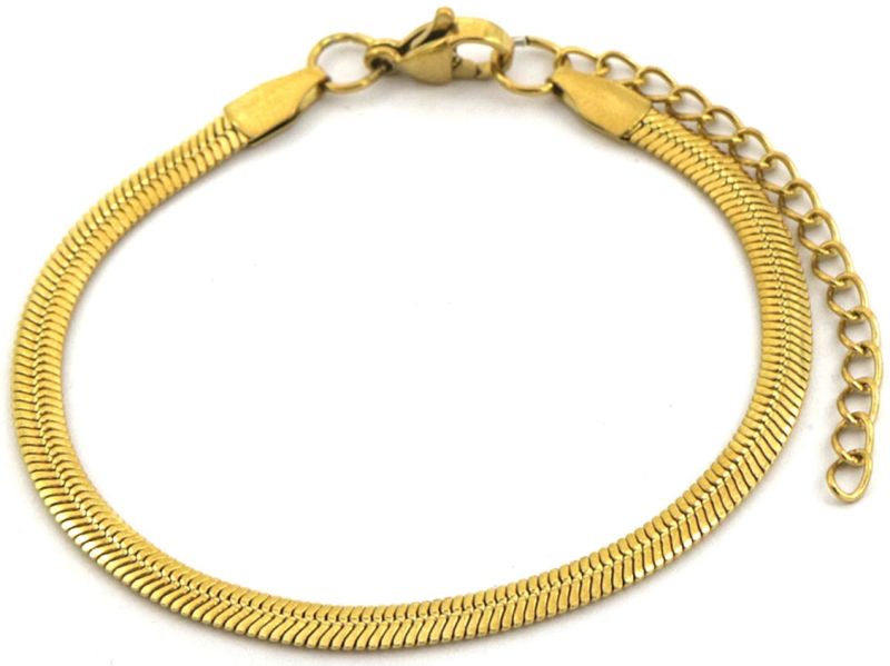 Armband S.S. goudkleur 6mm