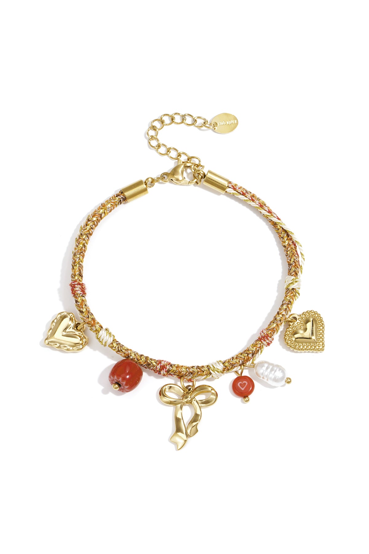 Armband met bedel hart Stainless Steel 