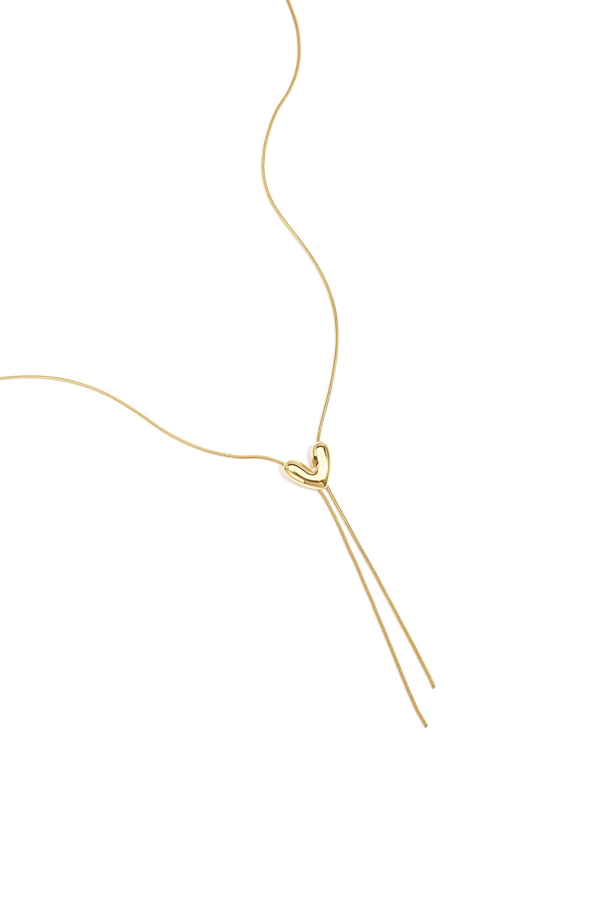 Stainless steel ketting hart chique 
