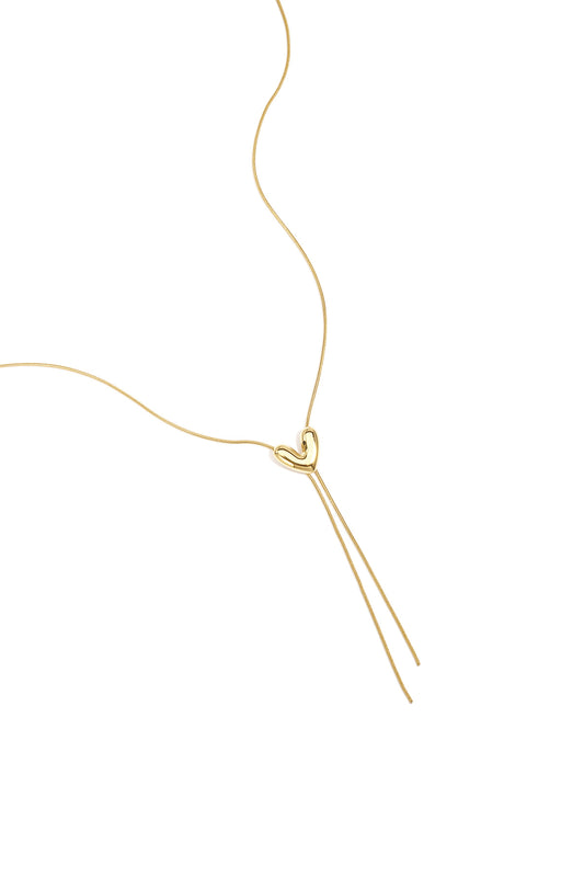 Stainless steel ketting hart chique 