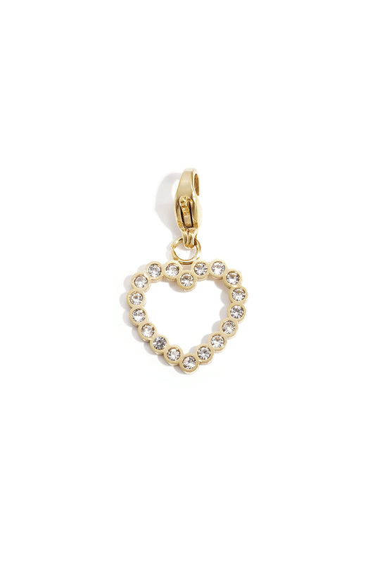 Stainless Steel Sieraden bedel ingelegd leeg hart DIY