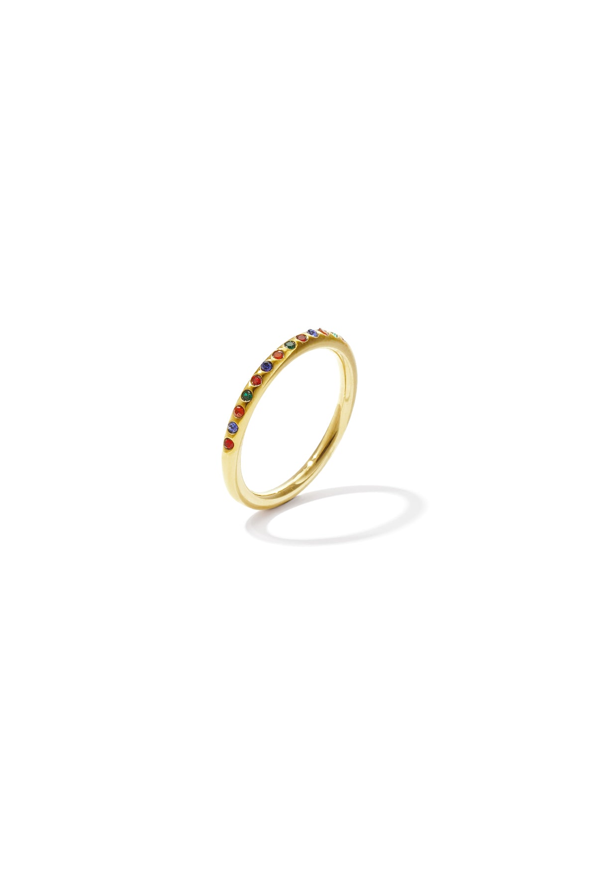 Stainless Steel Minimalistische ring met steentjes