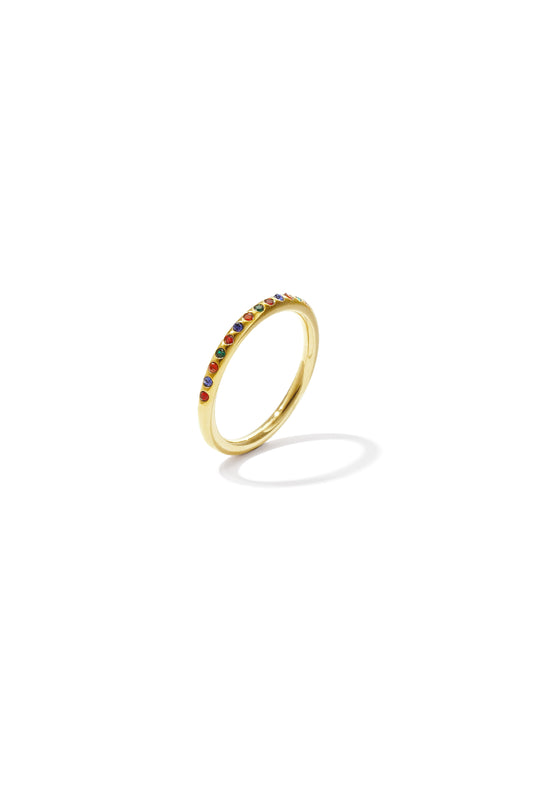 Stainless Steel Minimalistische ring met steentjes