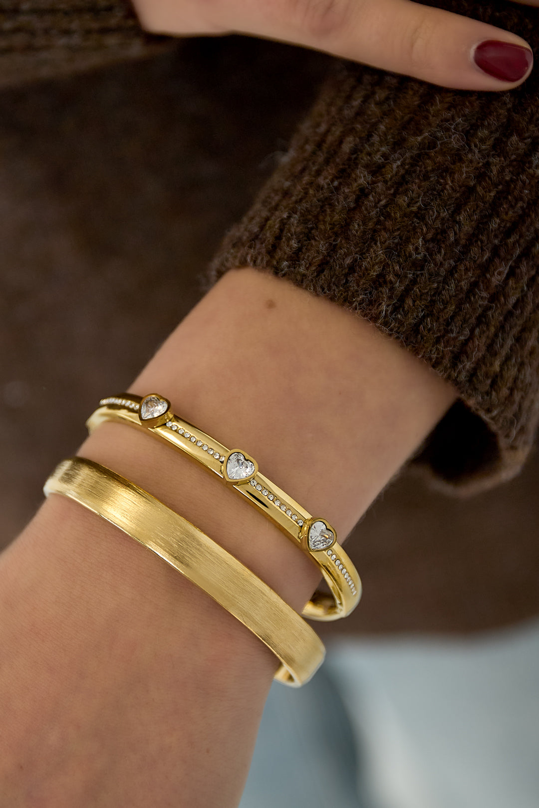 Stainless Steel Armband met hart