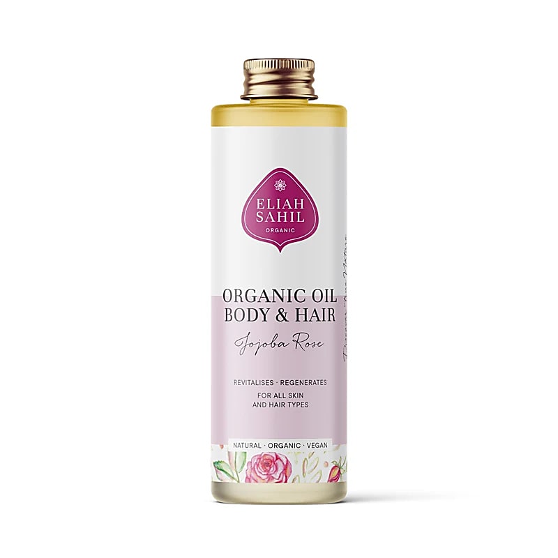 Huid/haar olie Jojoba Roos BIO Eliah Sahil -- 100 ml