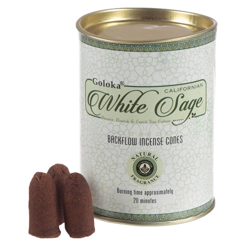 Backflow Wierook Kegels - White Sage