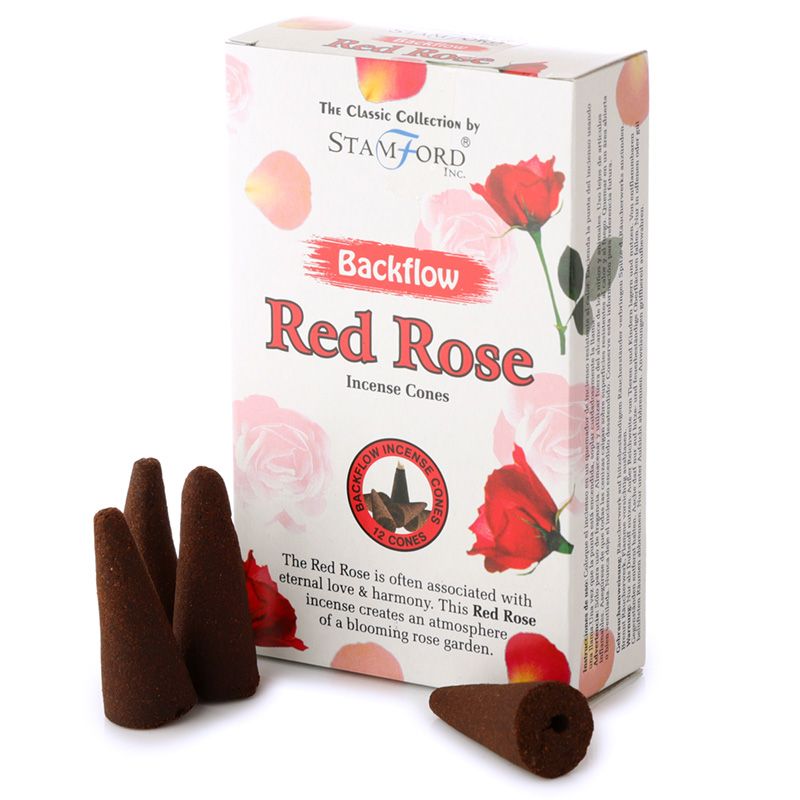 Backflow Wierookkegels - Rode Roos