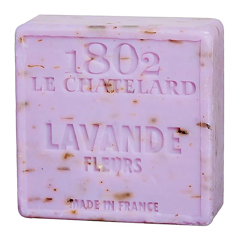 Natuurlijke Marseille zeep Lavendelbloem exfolirend -- 100 g