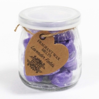 Waxmelts in glazen pot - Lavendel Velden