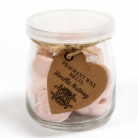 Waxmelts in glazen pot - Vanille Nootmuskaat
