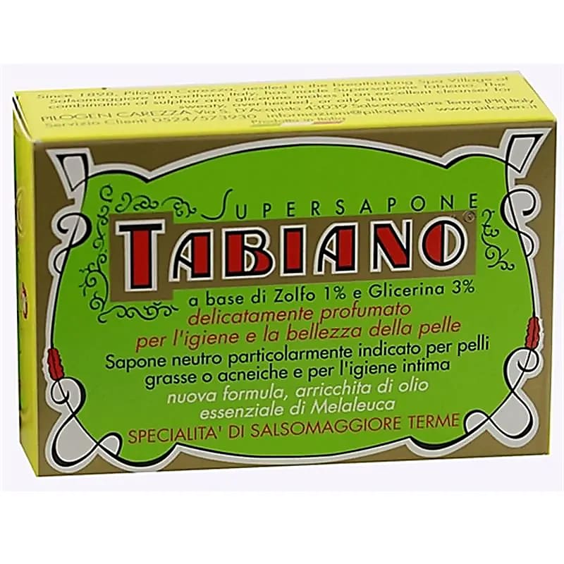 Tabiano biosulfur zwavel zeep -- 125 g