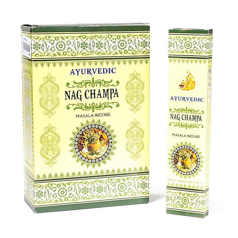 Wierook Ayurvedische masala Nag Champa 10 g Wierook Ayurvedische masala Nag Champa 10 g