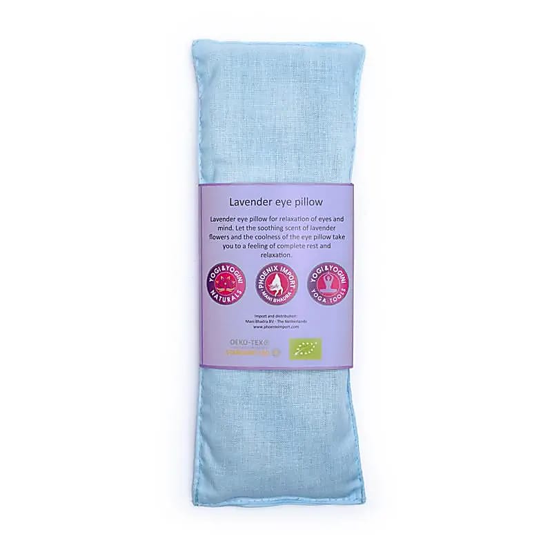 Oogkussen lavendel biologisch lichtblauw140 g; 22x8 cm