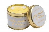 BC Kaars in blik - White Amber & Musk