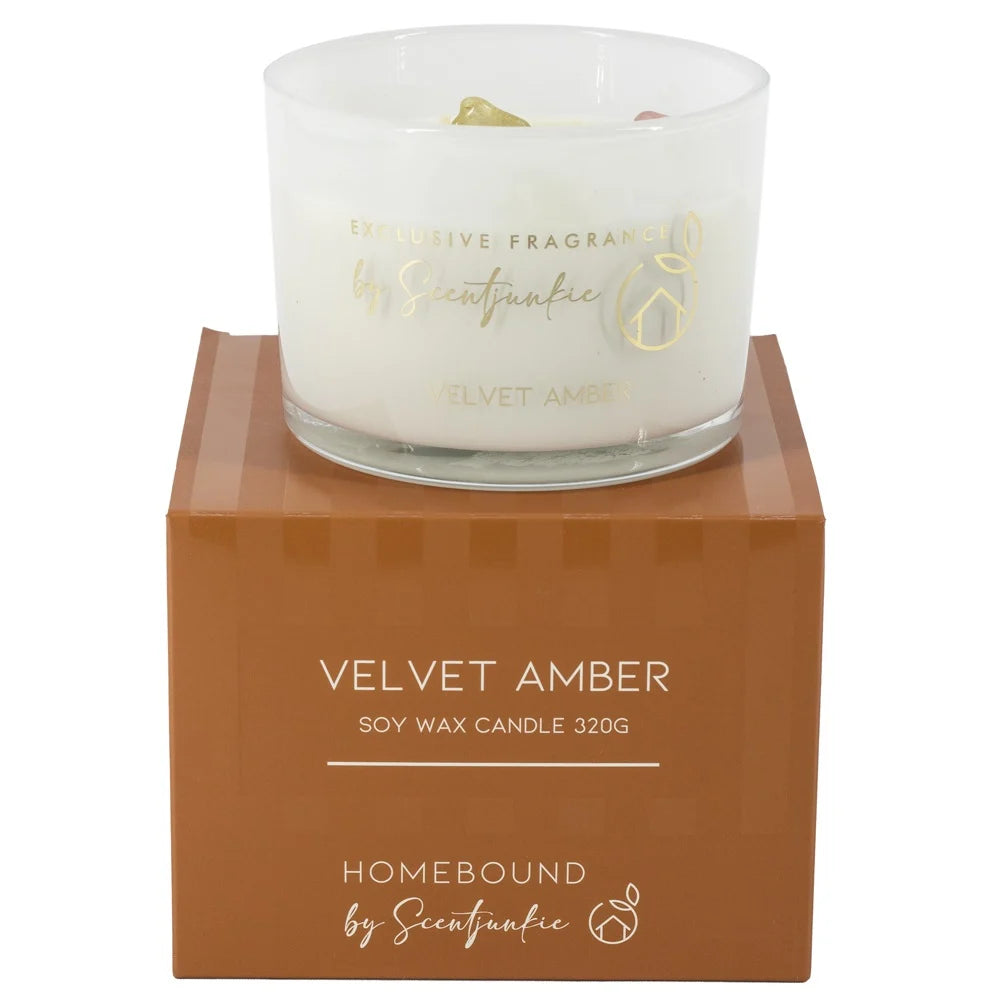 Scent Junkie Geurkaars 320g  Velvet Amber