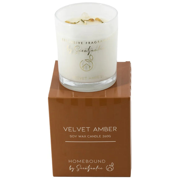 Scent Junkie Geurkaars 260gr Velvet Amber