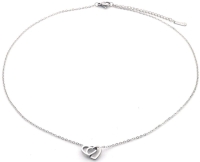 Ketting dubbelhart S.S. zilverkleur