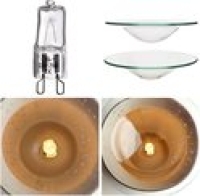 Waxmelt verdamper lamp zwart& Zilver Spiegel Mozaiek