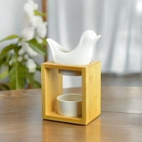 Geurbrander White Birdy bamboe-keramiek