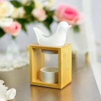 Geurbrander White Birdy bamboe-keramiek