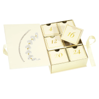 Luxe Gouden Sieraden Wit Adventskalender – 6 Verrassingen