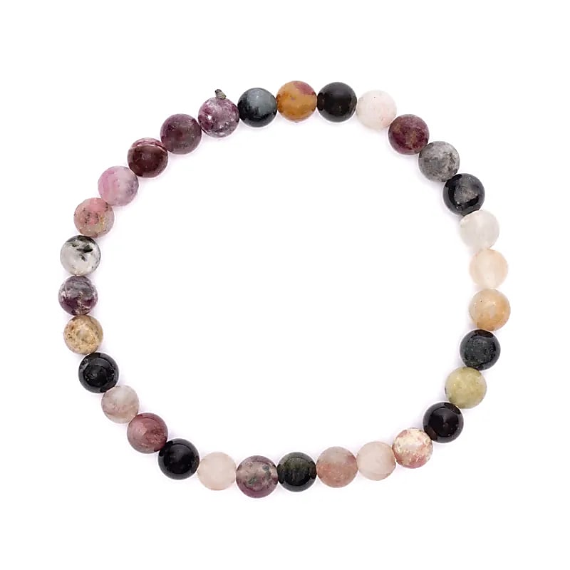 Armband elastisch toermalijn mix Armband elastisch toermalijn mix