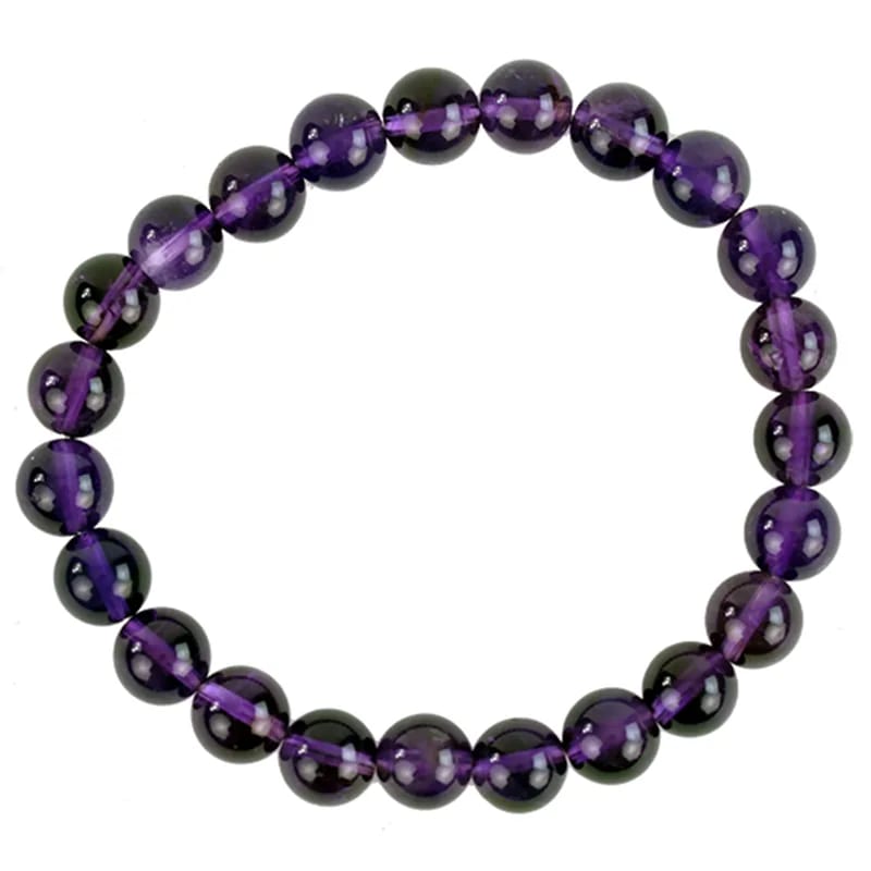 Armband amethist donker 8mm Armband amethist donker 8mm